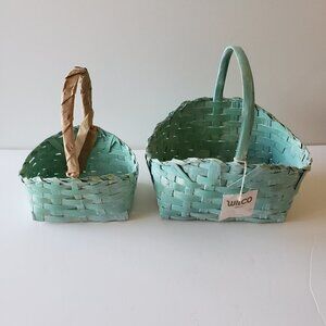 Unused - Aqua Nested Baskets (set of 2)